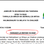 Nafasi Za Kazi Halmashauri ya Wilaya ya Chalinze June, 2025