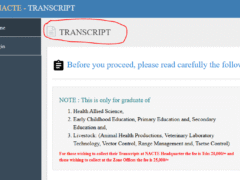 NACTE Jinsi ya Kupata Transcript NACTVET transcript NACTE Jinsi ya Kupata Transcript NACTVET transcript